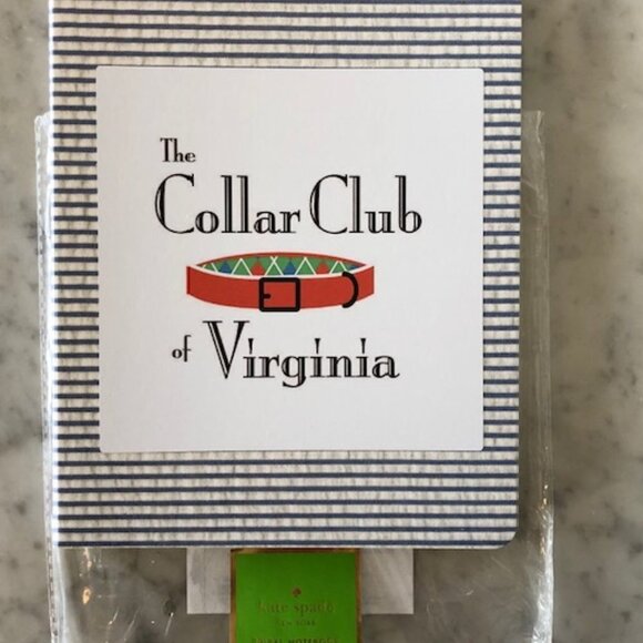 KATE SPADE Spiral Mini Notebook Collar Club of Virginia Seesucker Print … - Picture 2 of 14